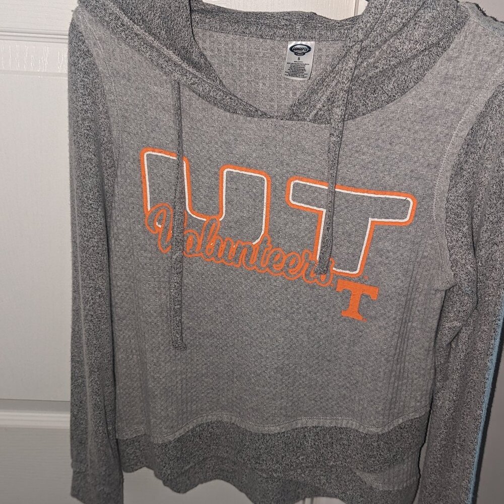 Ladies UT Volunteers gray hooded pullover size small